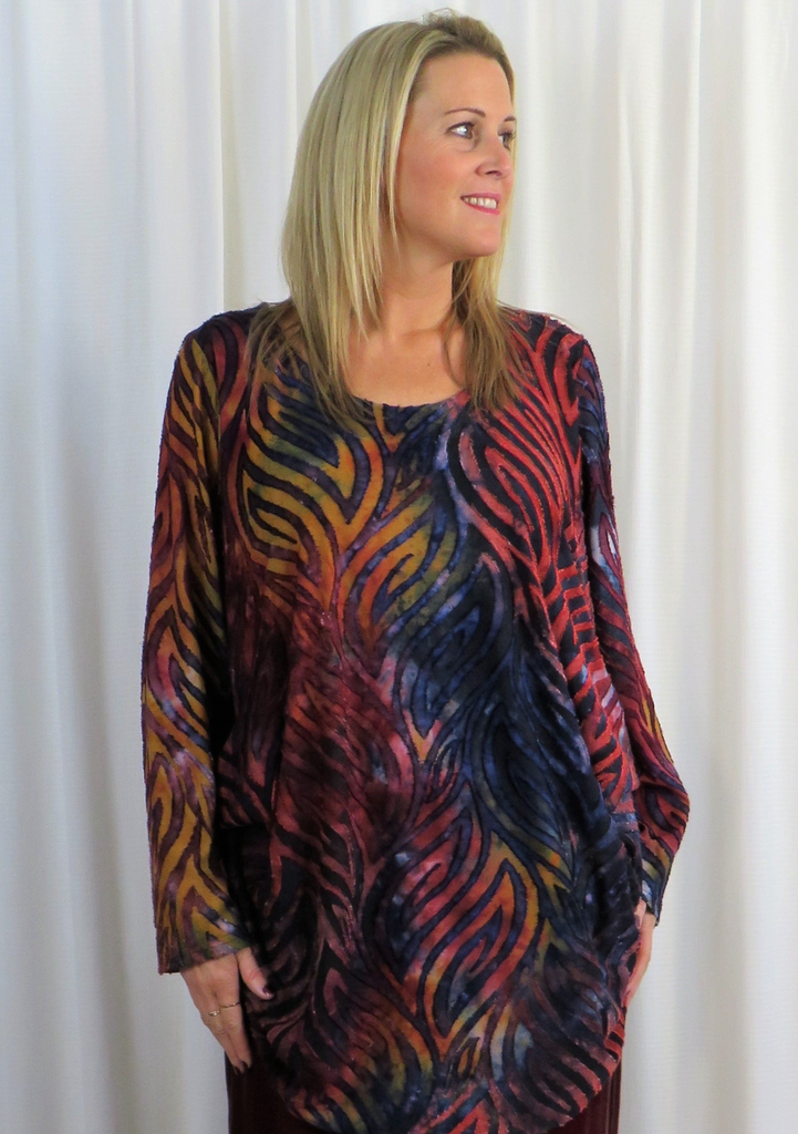 Jersey Devore Tunic - Available in 5 Colours  £140