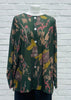 The Button Front Wide Top is made from a soft feel jersey fabric with a beautiful all over woodland print. Perfect for any autumn winter occasion or everyday wear. This wide top will take you from day to night with effortless style and elegance. Available in Black, Forest, Navy & Olive.