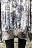 Silver Autumn Printed Velvet - Gathered Hem Dress  £123.75