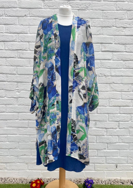 Printed Chiffon Long Kimono £130