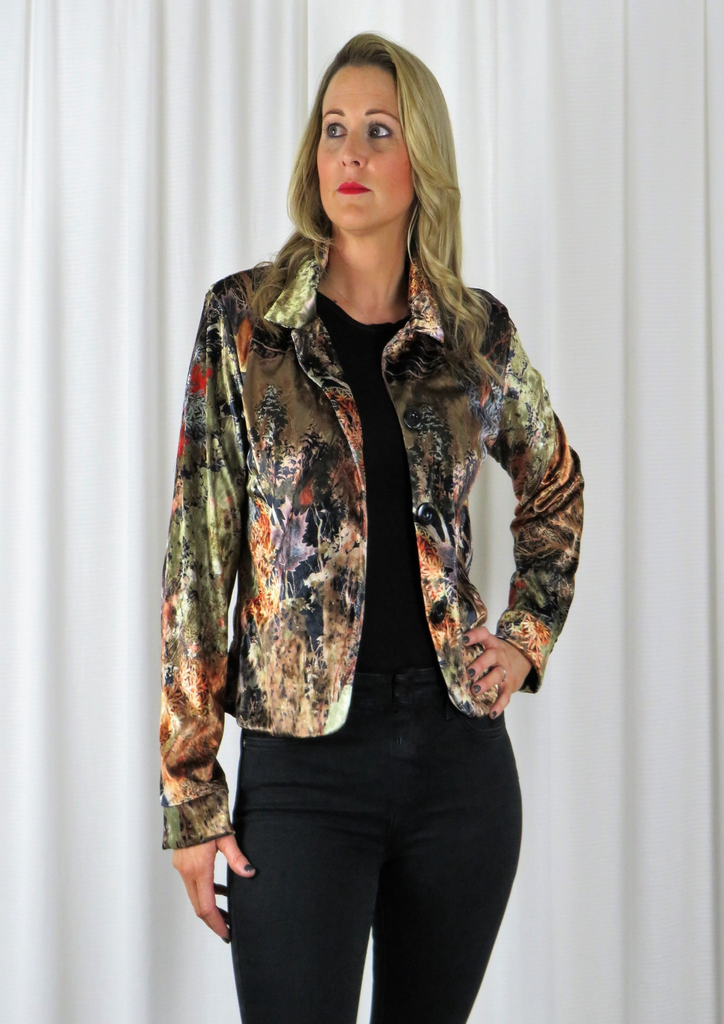 Autumn Printed Velvet - Jacket  £85