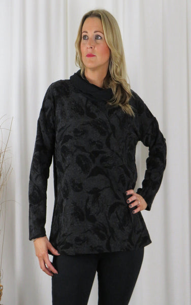 Knitted Jacquard Bell Jumper - £65