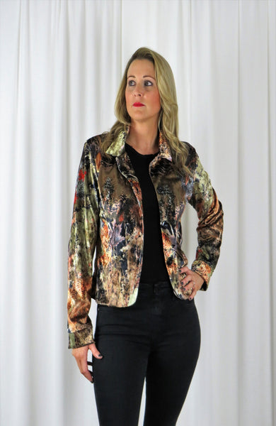Autumn Printed Velvet - Jacket  £85