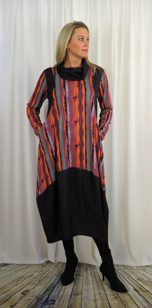 Jersey Cowl Pocket Dress -  Mirage £70