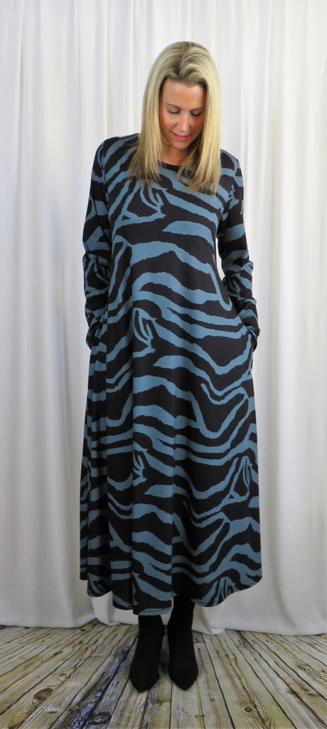 Tie Dress - Stripe Print