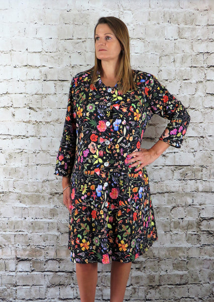 Flower Print Seersucker Coat Dress £148