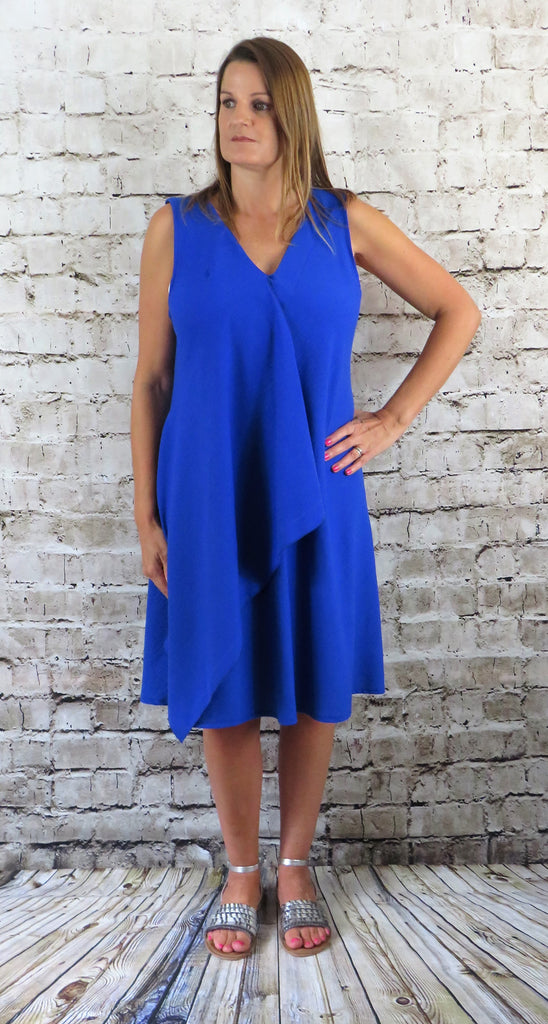 Sleeveless Drape Dress