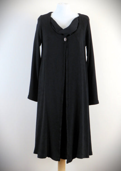 Fine Rib Drape Coat Dress £100