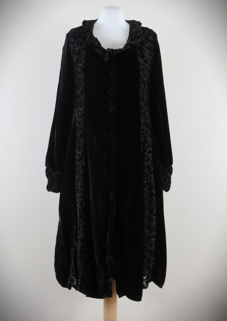Silk Velvet & Devore Panel Coat £140