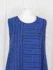 Linen Print Dress Navy £130