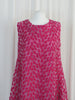 Leaf Embroidery Dress Cerise £160