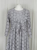 Sheer Spot Dress Silver £150