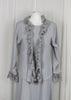 The shrug is made from a soft silver crepe fabric with a beautiful lace edge. Perfect for any spring summer occasion, from a wedding - mother of the bride, mother of the groom and wedding guest to everyday wear. This shrug will take you from day to night with effortless style and elegance. Matching dresses available.