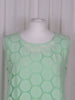 Sheer Spot Dress Green £150