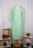 Sheer Spot Dress Green £150