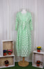 Sheer Spot Dress Green £150