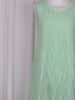 Sheer Stripe Dress Green £150