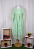 Sheer Stripe Dress Green £150