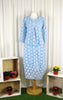 Sheer Spot Dress Blue £150