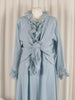 The shrug is made from a soft blue crepe fabric with a beautiful lace edge. Perfect for any spring summer occasion, from a wedding - mother of the bride, mother of the groom and wedding guest to everyday wear. This shrug will take you from day to night with effortless style and elegance. Matching dresses available.