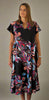 Flutter Sleeve Dress Black £168