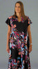 This black flutter sleeve dress is made from a soft feel Jersey fabric, with a beautiful all over multi colour print. Perfect for any spring summer occasion, from a wedding to everyday wear. This dress will take you from day to night with effortless style and elegance.