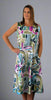 Multi Print Linen Pocket Dress Green £115