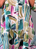 Multi Print Linen Coat Dress Green £140