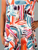 Multi Print Linen Pocket Dress Orange £115