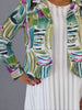 Multi Print Linen Short Jacket Green £130