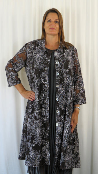 Floral Organza Coat