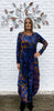Jersey Devore Dress Navy - £112.50