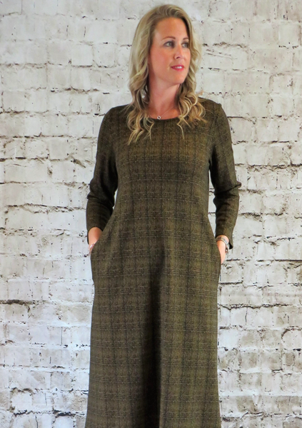 Prince Of Wales Gold Check - Dress  £40