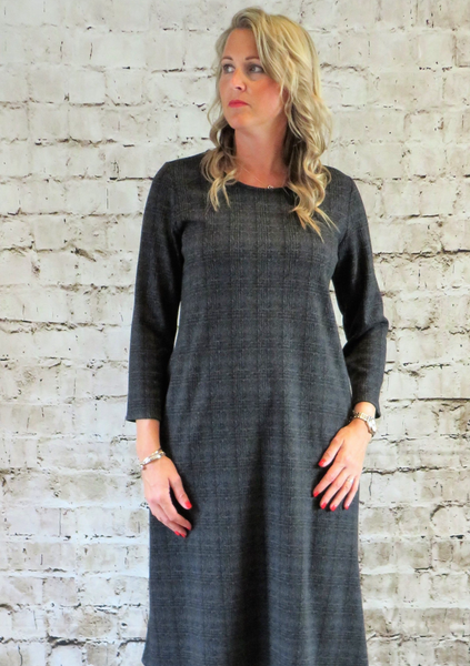 Prince Of Wales Grey Check - Dress  £40