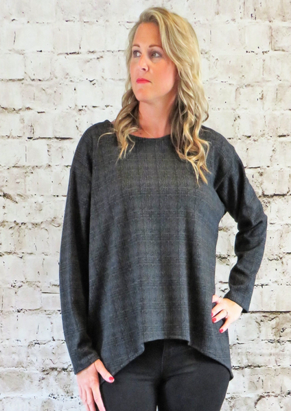 Prince Of Wales Grey Check - Wide Top  £30