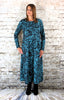 Aqua Roses Print Hitch Dress £117