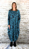 Aqua Roses Print Hitch Dress £117
