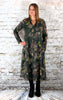 Forest Woodland Print V Collar Dress £123.75
