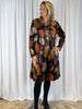 Auburn Printed Velvet - Midi Dress  £60