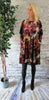 Red Butterfly Velvet - Wide Tunic  £90
