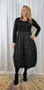 Black Jersey Top Quilt Dress - Brown, Green, Grey and Port £112.50