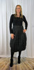 Black Jersey Top Quilt Dress - Brown, Green, Grey and Port £112.50