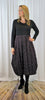 Black Jersey Top Quilt Dress - Brown, Green, Grey and Port £112.50