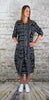 Excel Mono Print - Button Front Dress Black £85
