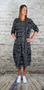 Excel Mono Print - Button Front Dress Black £170