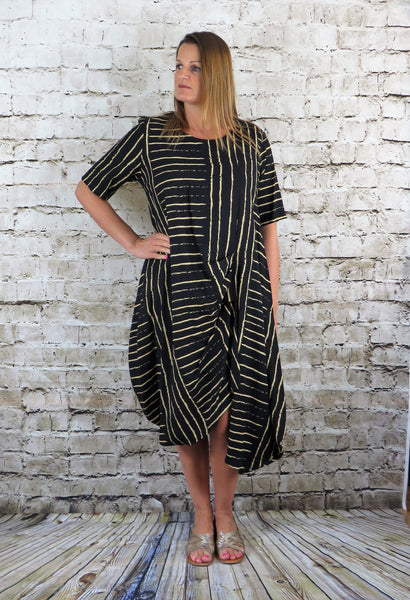 Pleat Front Dress
