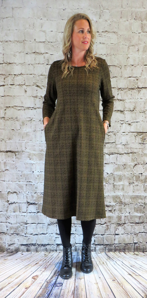 Prince Of Wales Gold Check - Dress  £40