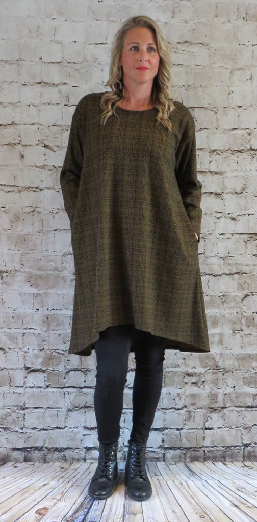 Prince Of Wales Gold Check - Wide Tunic  £35