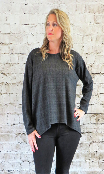 Prince Of Wales Grey Check - Wide Top  £30