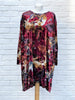 Red Butterfly Velvet - Wide Tunic  £90